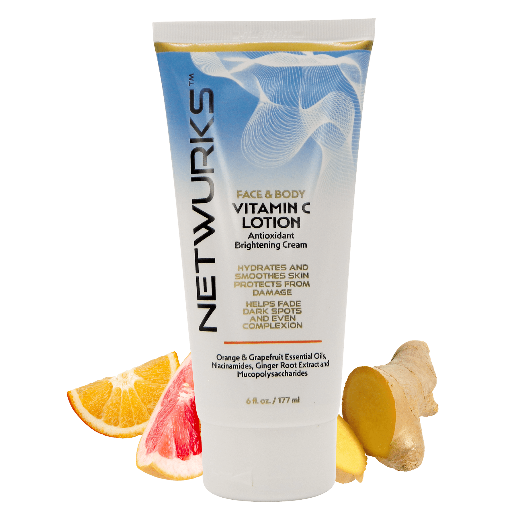 Netwurks Face & Body Vitamin C Lotion 6 fl. oz. - Netwurks