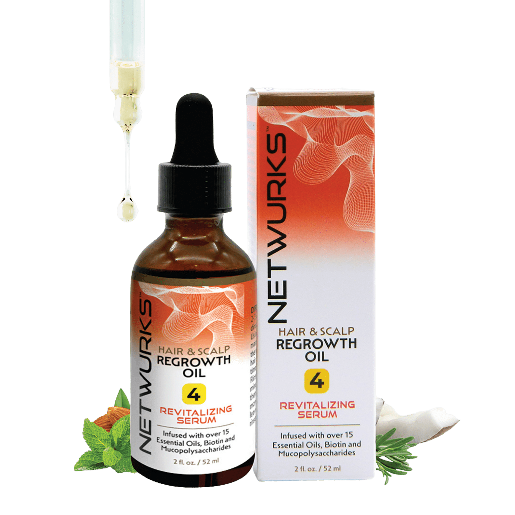 Netwurks Hair & Scalp Regrowth Oil 2 fl. oz. - Netwurks