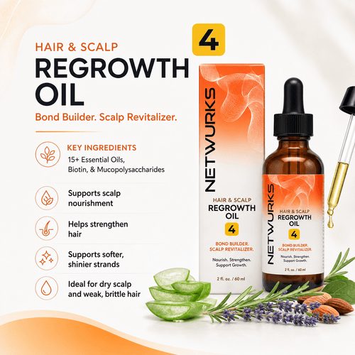Netwurks Hair & Scalp Regrowth Oil 2 fl. oz. - Netwurks