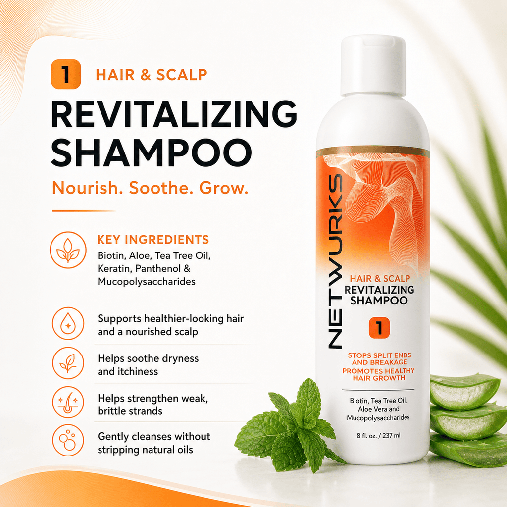 Netwurks Hair & Scalp Revitalizing Shampoo 8 fl. oz. - Netwurks